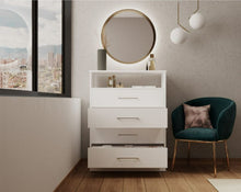 Load image into Gallery viewer, Dresser Atlanta, Four Drawers, White Finish
