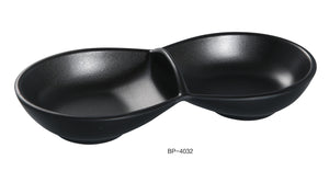 Yanco BP-4032 Black Pearl-2 Double Sauce Bowl