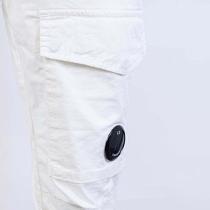 C.P. Company White Cotton C.P. Company Cargo Pants