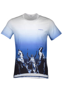 BIKKEMBERGS WHITE MEN'S SHORT SLEEVE T-SHIRT