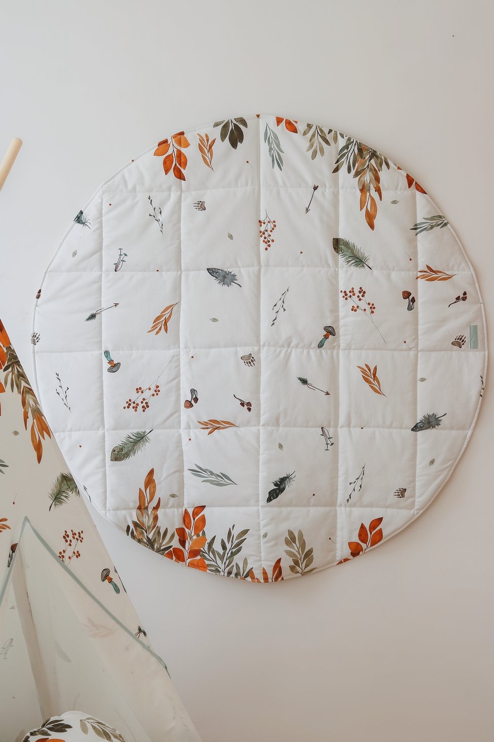 “Forest Friends” Round Cotton Mat | Home Decor