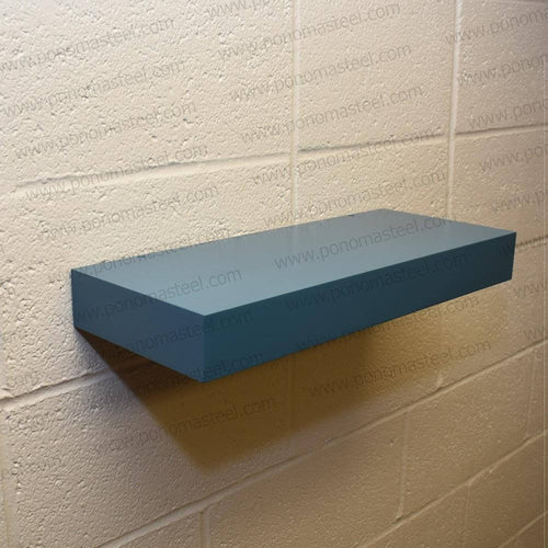 12"x8"x1.5" (cm.30,5x20x3,8) Brushed Stainless Steel Floating Shelf | Home Improvement