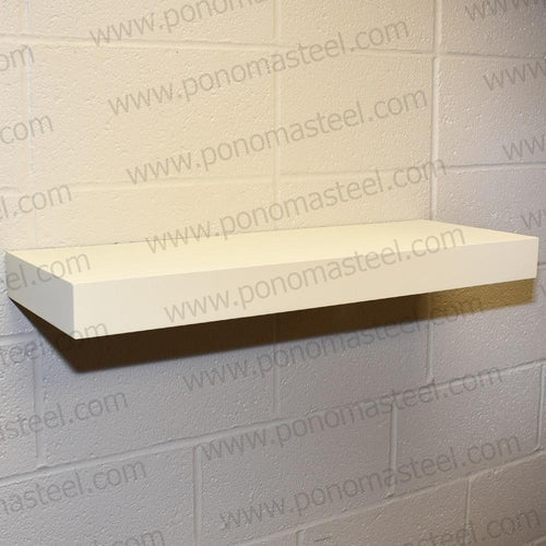 12"x8"x1.5" (cm.30,5x20x3,8) Brushed Stainless Steel Floating Shelf | Home Improvement