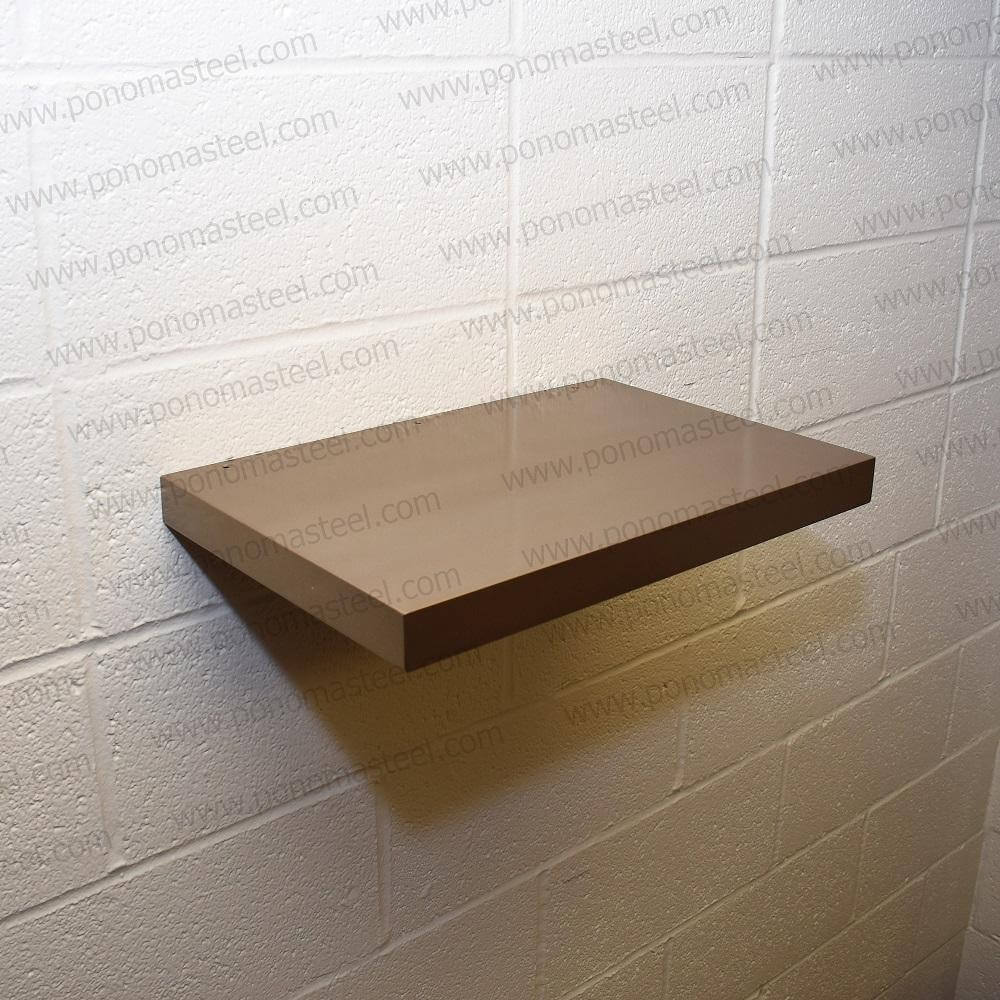 12"x8"x1.5" (cm.30,5x20x3,8) Brushed Stainless Steel Floating Shelf | Home Improvement