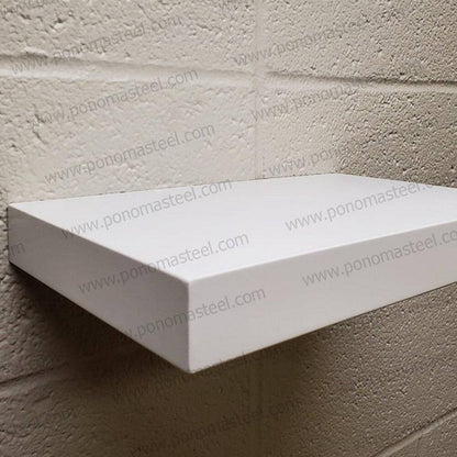 12"x8"x1.5" (cm.30,5x20x3,8) Brushed Stainless Steel Floating Shelf | Home Improvement