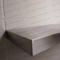 12"x8"x1.5" (cm.30,5x20x3,8) Brushed Stainless Steel Floating Shelf | Home Improvement