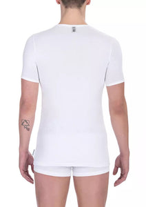 Bikkembergs White Cotton T-Shirt