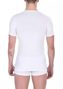 Bikkembergs White Cotton T-Shirt