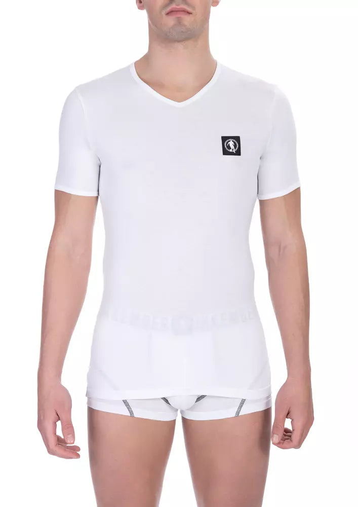 Bikkembergs White Cotton T-Shirt