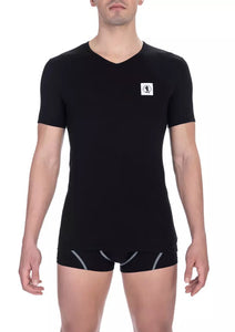 Bikkembergs Black Cotton T-Shirt