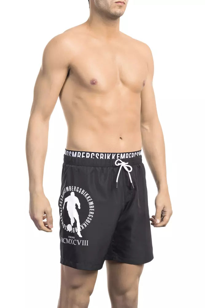 Bikkembergs Black Polyester Swimwear