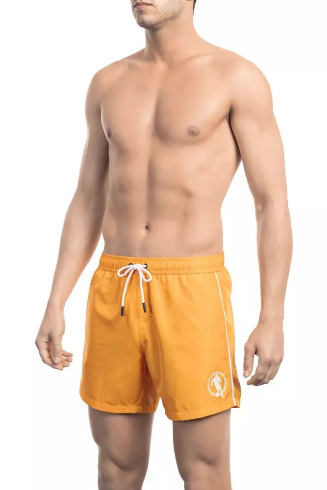 Bikkembergs Orange Polyester Swimwear