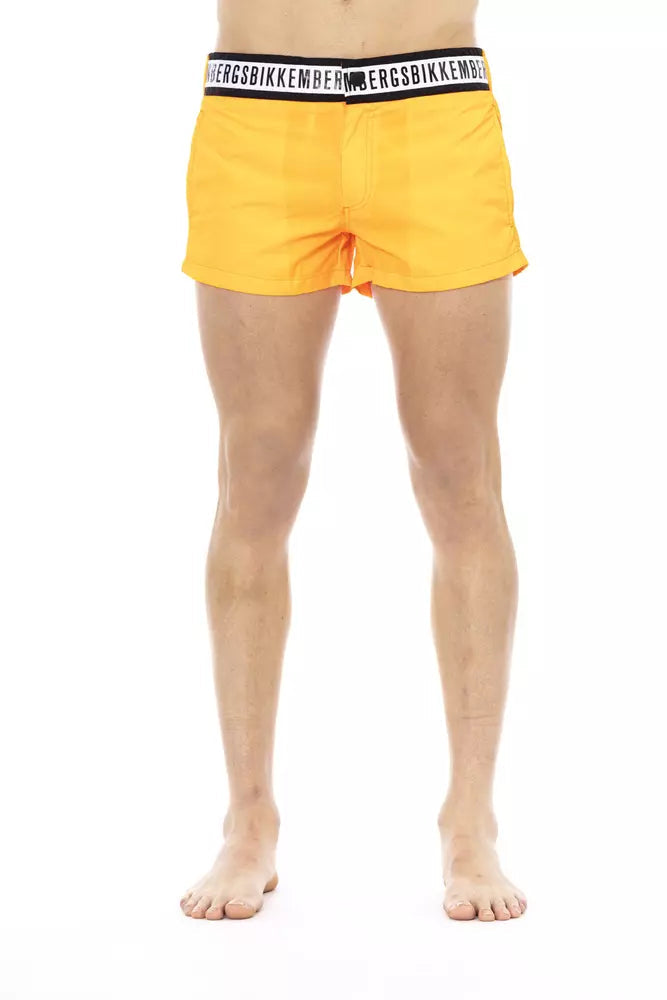 Bikkembergs Orange Polyamide Swimwear