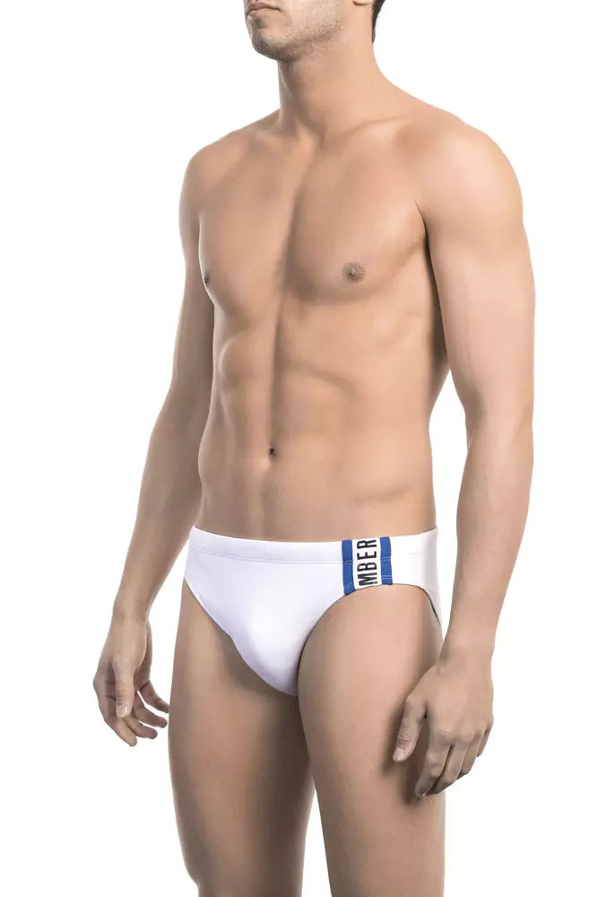 Bikkembergs White Polyamide Swimwear