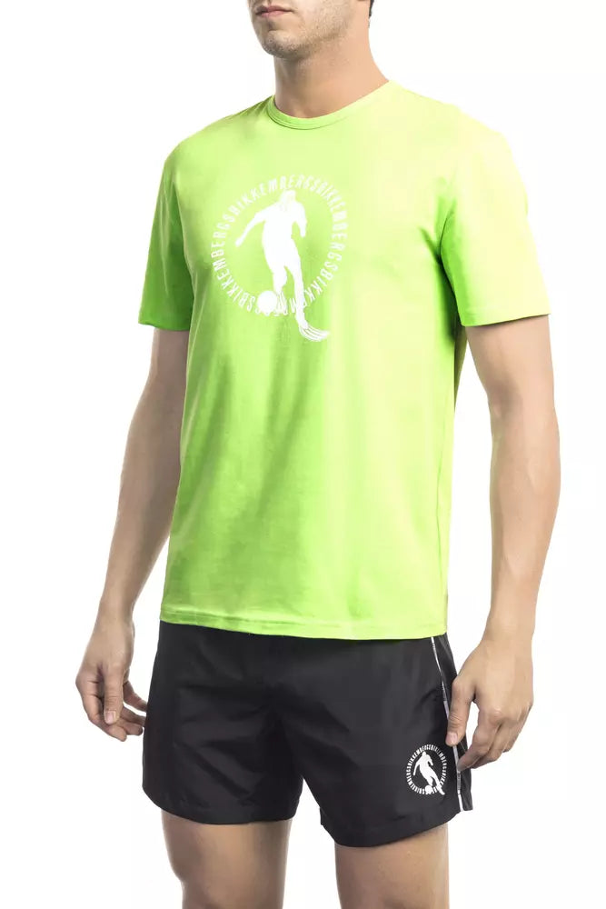 Bikkembergs Green Cotton T-Shirt