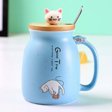 Load image into Gallery viewer, Adorable Cat Cartoon Ceramic Coffee Mug
