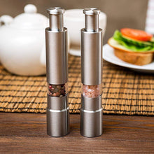 Load image into Gallery viewer, Premium Stainless Steel Salt and Pepper Spice Grinder
