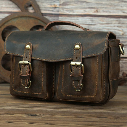 The Faust Leather Camera Bag | Crossbody Vintage Camera Messenger Bag | Bags & Wallets