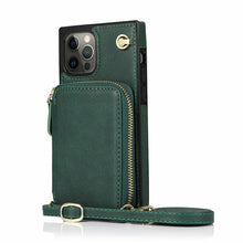 Load image into Gallery viewer, Zipper Wallet Case with Adjustable Crossbody Strap for iphone
