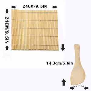 DIY Bamboo Sushi Rolling Mat Set ( 2 Sets)