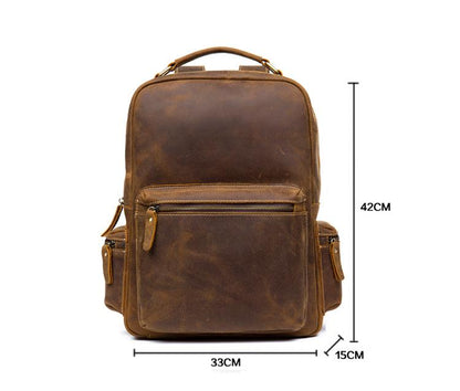 The Langley Backpack | Genuine Vintage Leather Backpack | Bags & Wallets