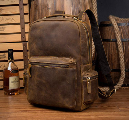 The Langley Backpack | Genuine Vintage Leather Backpack | Bags & Wallets