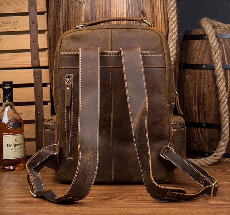 The Langley Backpack | Genuine Vintage Leather Backpack | Bags & Wallets