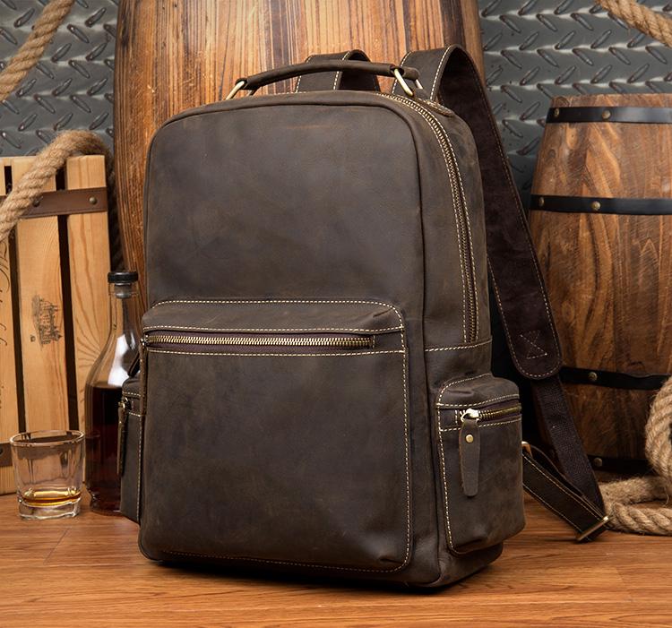 The Langley Backpack | Genuine Vintage Leather Backpack | Bags & Wallets