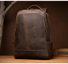 Load image into Gallery viewer, The Vernon Backpack | Genuine Vintage Leather Minimalist Backpack
