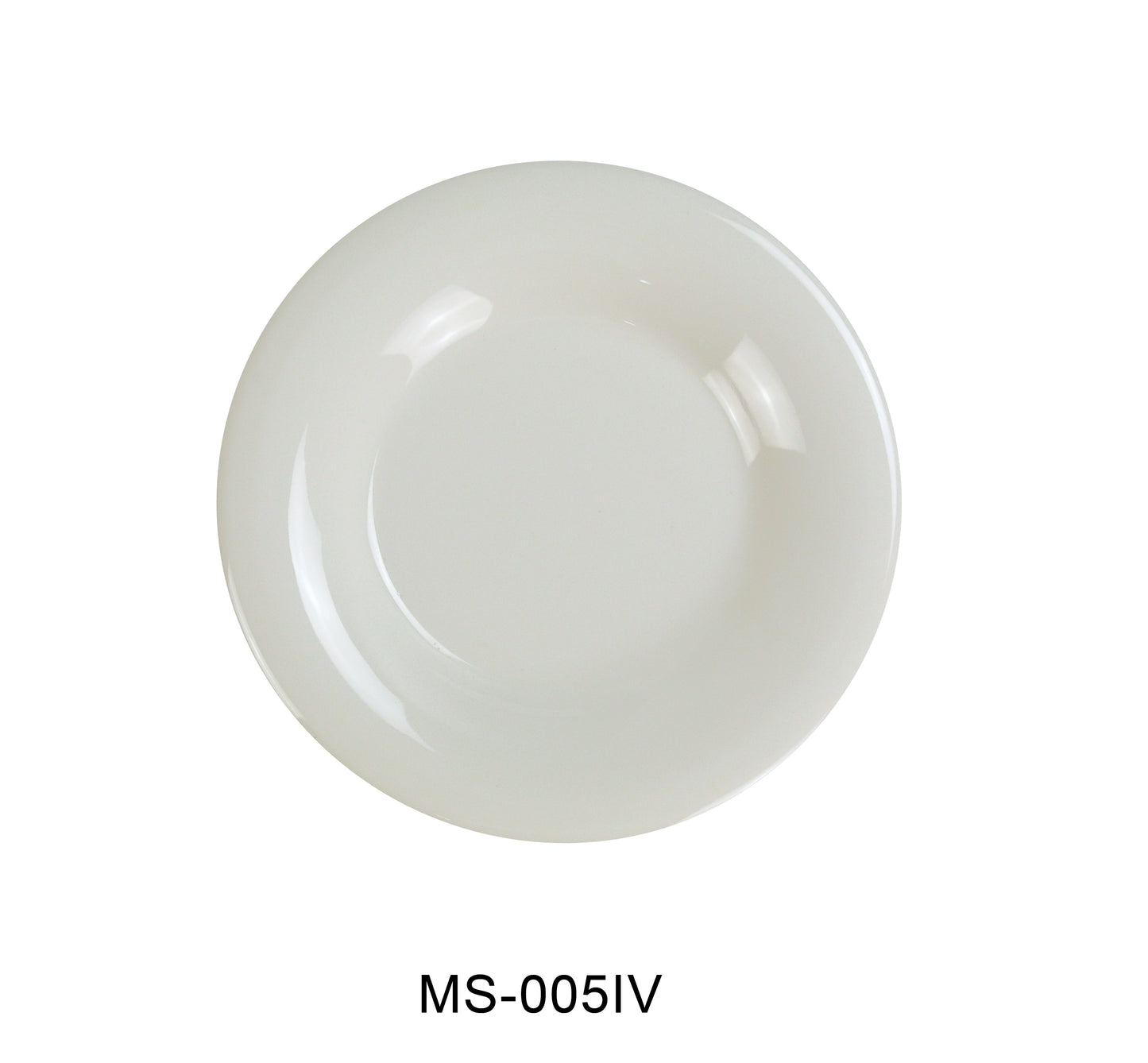 Yanco MS-005IV Mile Stone Wide Rim Round Plate