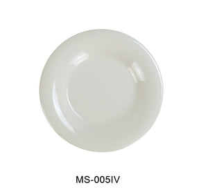 Yanco MS-005IV Mile Stone Wide Rim Round Plate