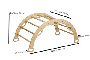 Climbing Arch / Rocker and White Star Pillow