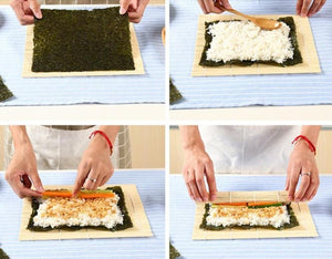 DIY Bamboo Sushi Rolling Mat Set ( 2 Sets)