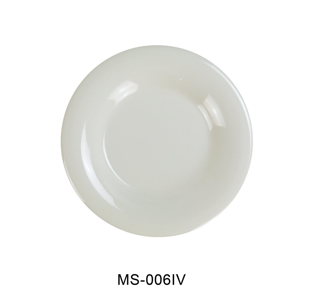 Yanco MS-006IV Mile Stone Wide Rim Round Plate