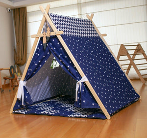 Blue Stars Play Tent and Play Mat