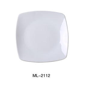 Yanco ML-2112 Mainland 12" X 1 1/2" SQUARE PLATE WITH ROUNDED CORNER