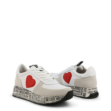 Load image into Gallery viewer, White Heart Sneakers
