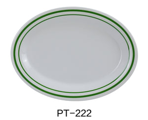 Yanco PT-222 Pine Tree Oval Platter