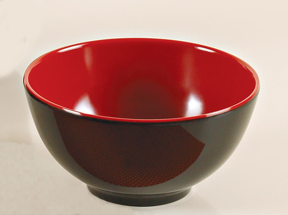 Yanco CR-3004 Black and Red Two-Tone Nanjing Bowl