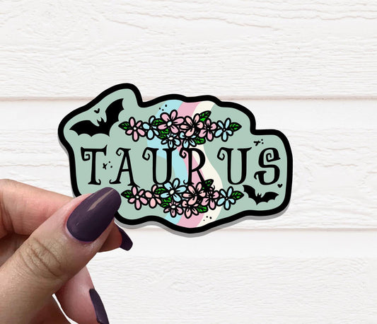 Zodiac Taurus Vinyl Sticker